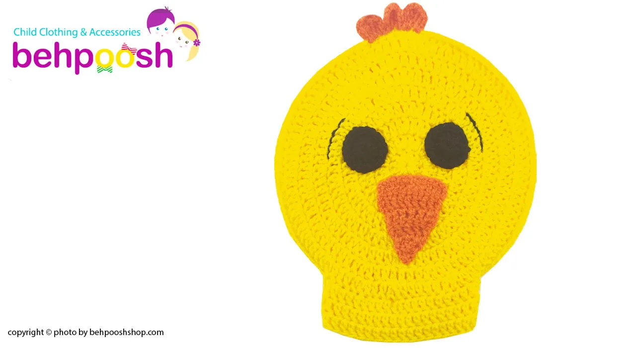 لیف حمام کودک دست بافت طرح جوجه