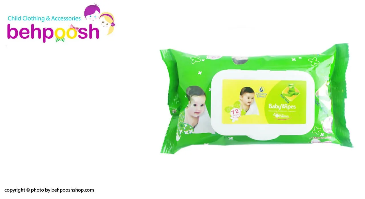 دستمال مرطوب 72عددی كودک پاكریس Pakriss