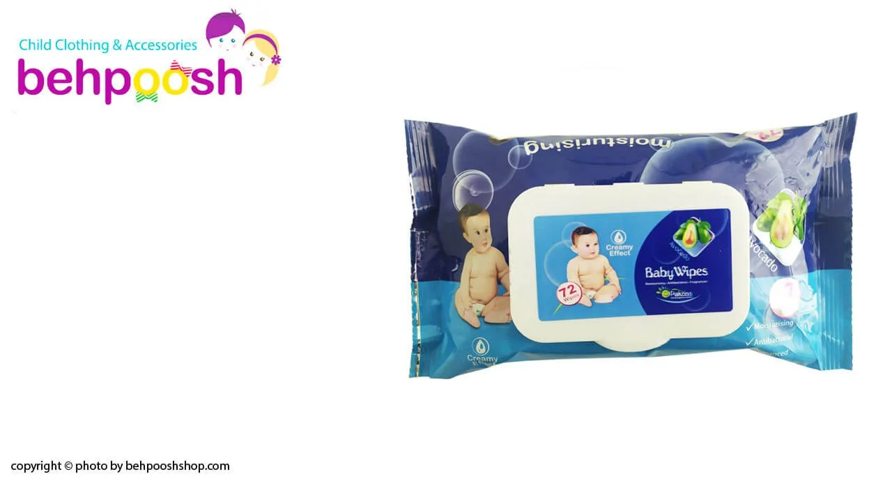 دستمال مرطوب 72عددی كودک پاكریس Pakriss