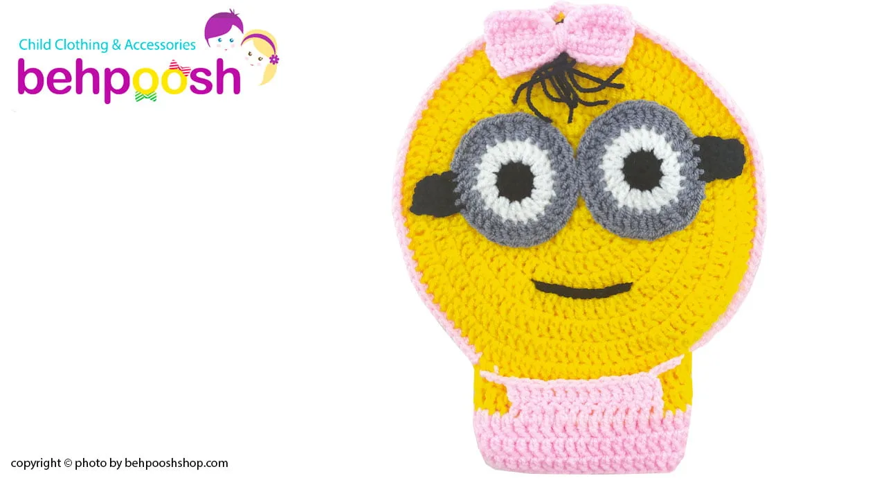 لیف حمام کودک دست بافت طرح مینیون