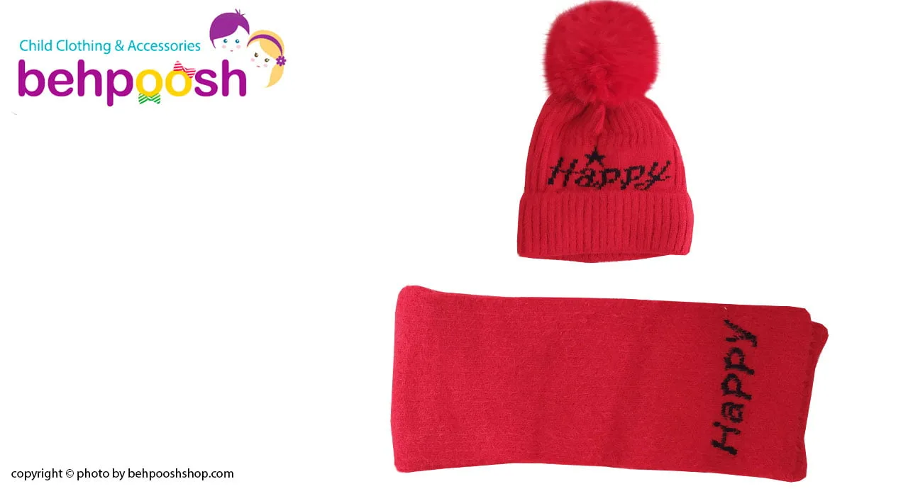 شال کلاه بافتنی بچگانه زمستانی لبه برگرد