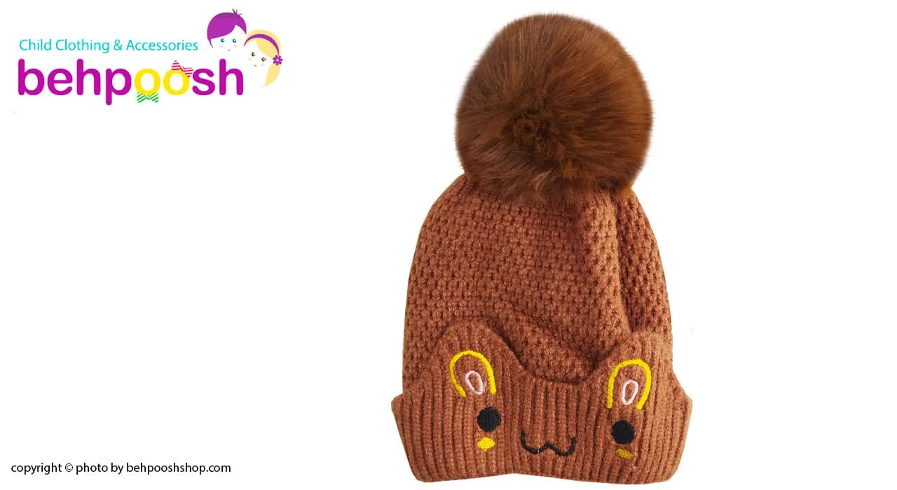 کلاه بچگانه کرکی زمستانی طرح خرگوش