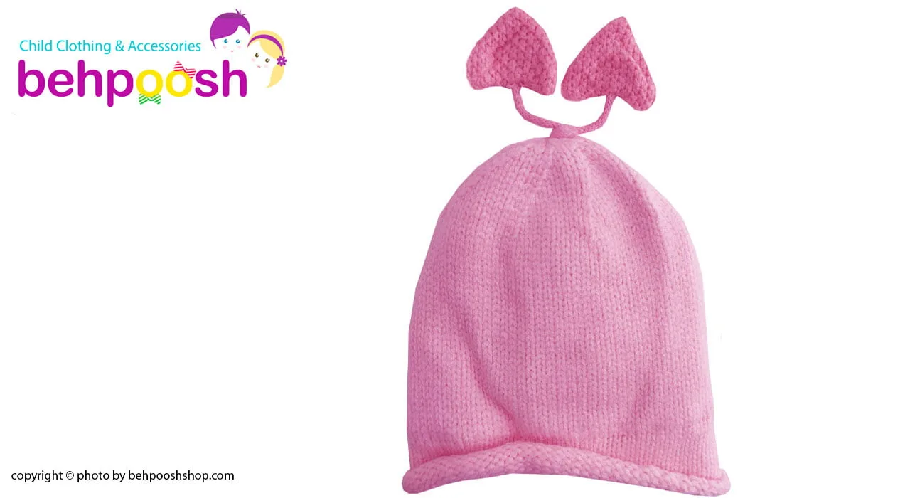 کلاه بچگانه ریز بافت آستردار قلبی