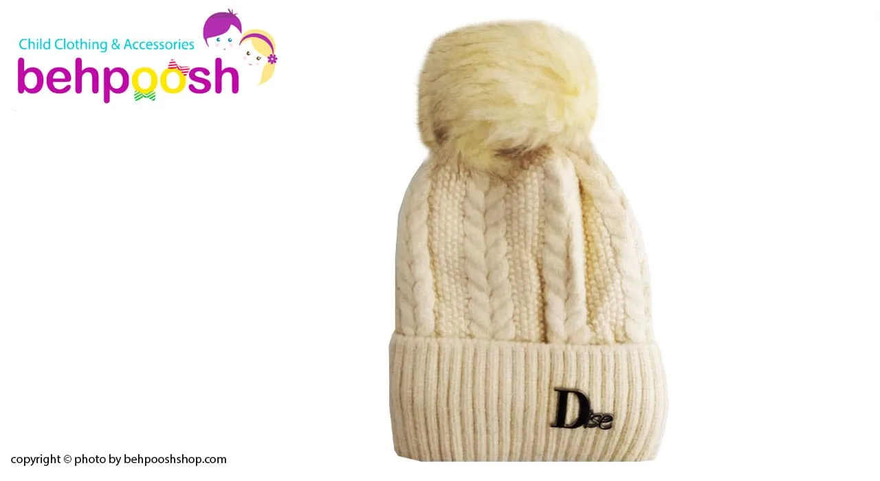 كلاه بافتنی کودک كركی لبه برگرد زمستانی