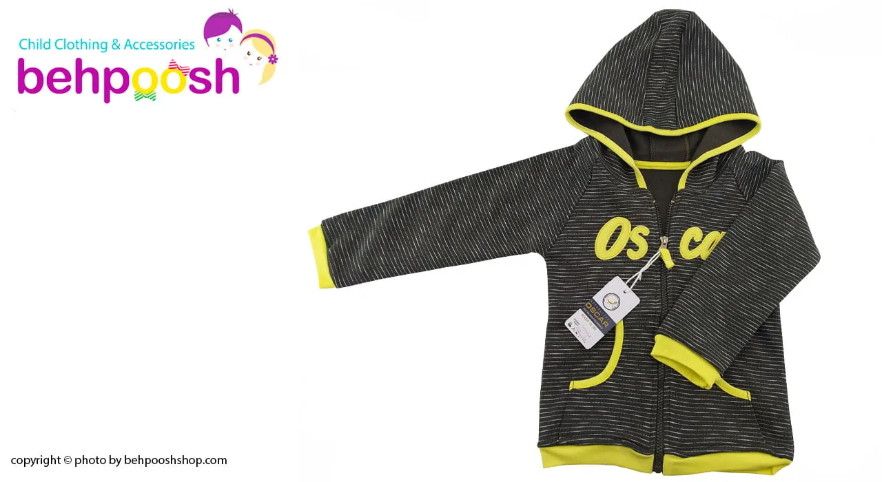 ست سویشرت کرکی کلاهدار و شلوار 9 تا 24 ماه پسرانه