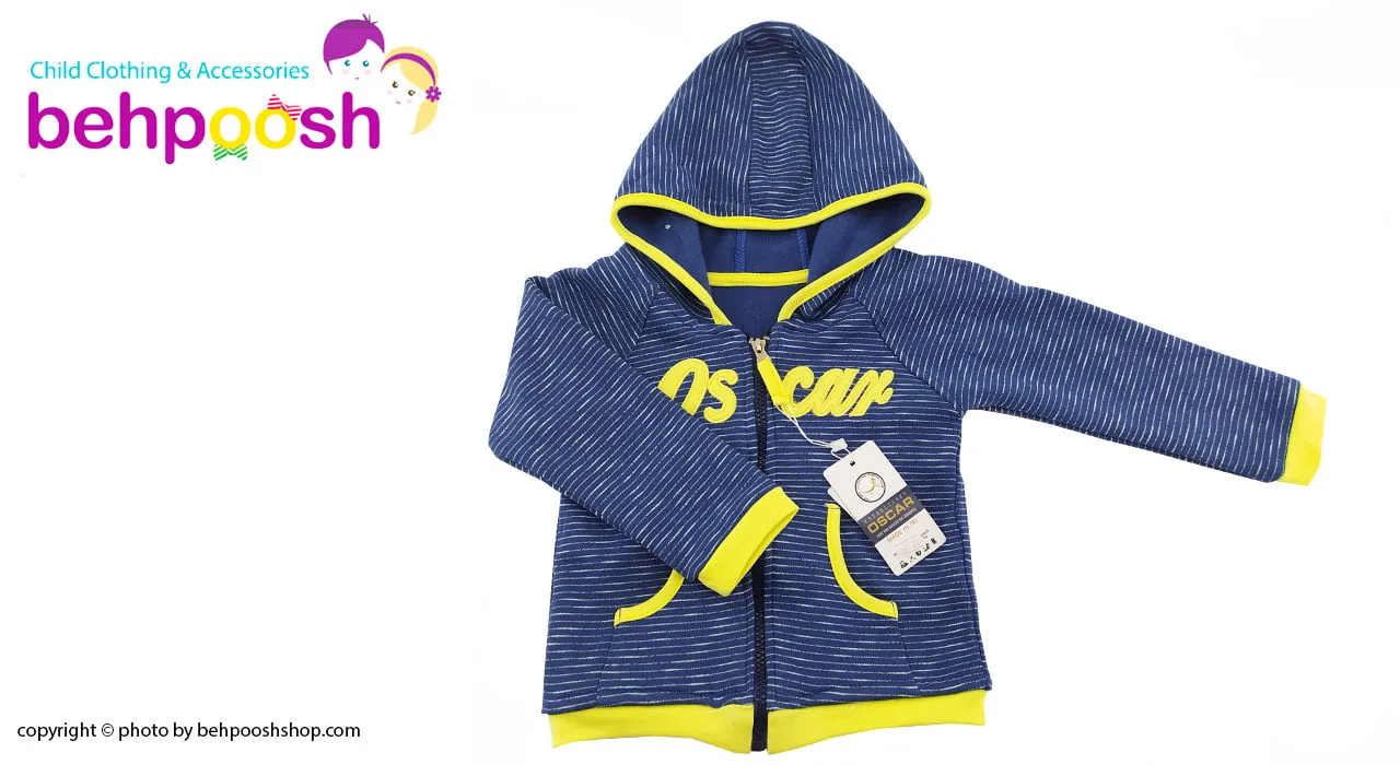 ست سویشرت کرکی کلاهدار و شلوار 9 تا 24 ماه پسرانه