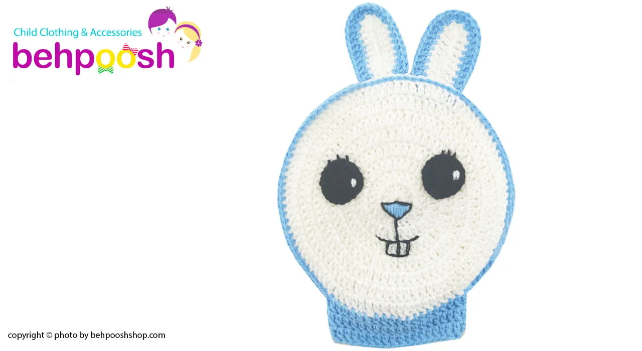 لیف حمام کودک دست بافت طرح خرگوش