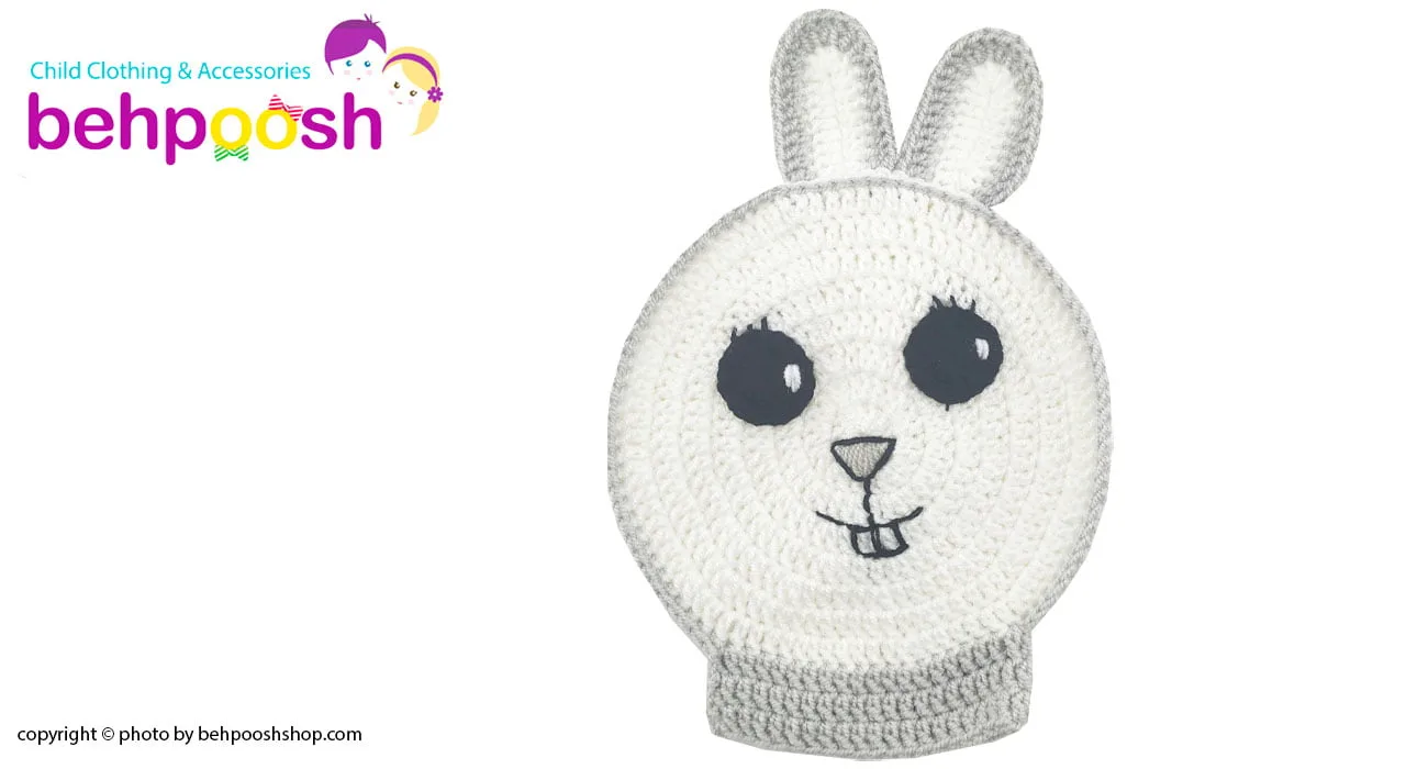 لیف حمام کودک دست بافت طرح خرگوش