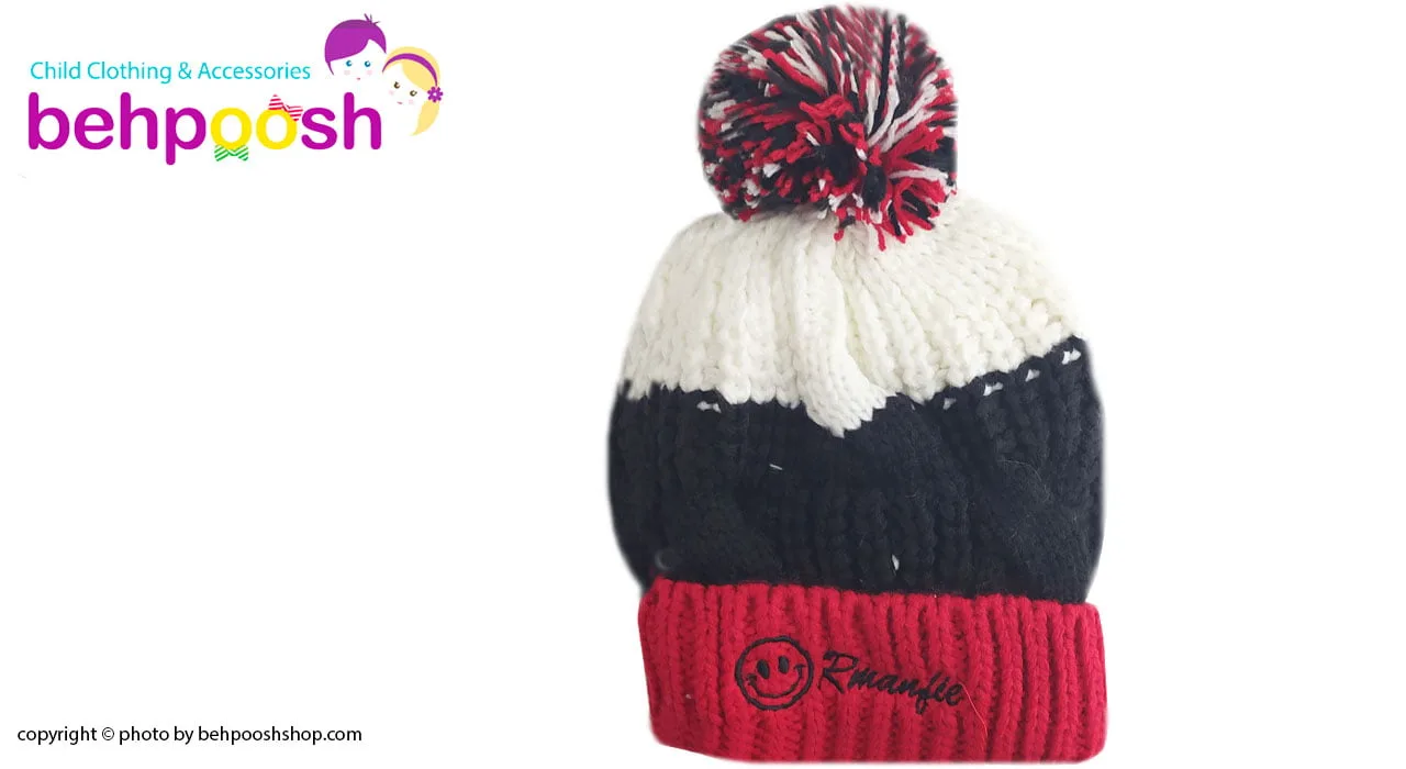 کلاه کودکانه درشت بافت کرکی زمستانی