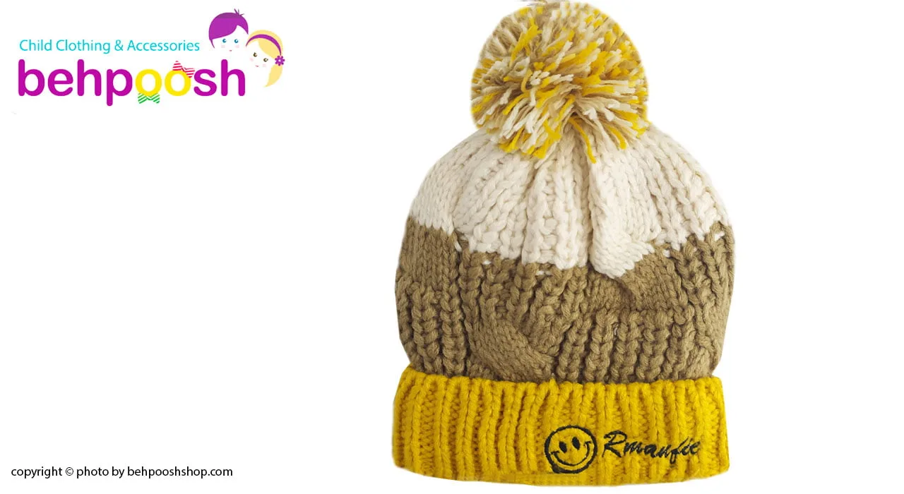 کلاه کودکانه درشت بافت کرکی زمستانی
