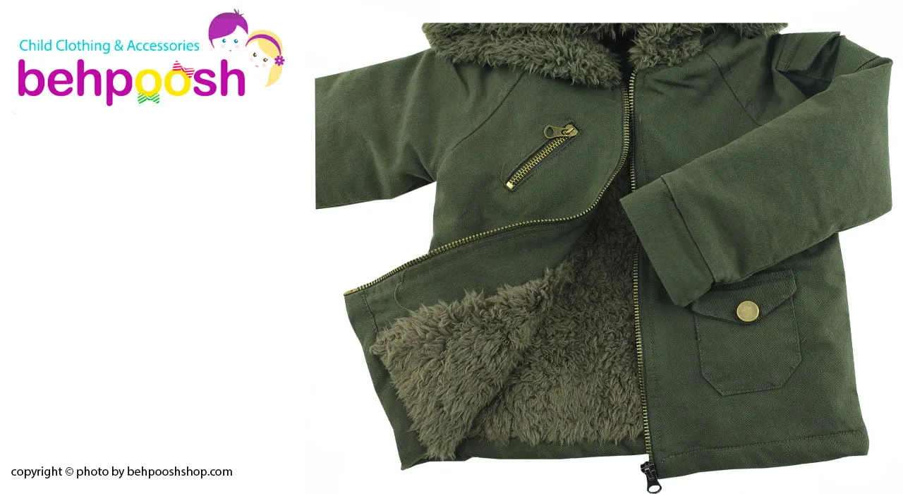 ست کاپشن و شلوار پسرانه طرح ارتشی