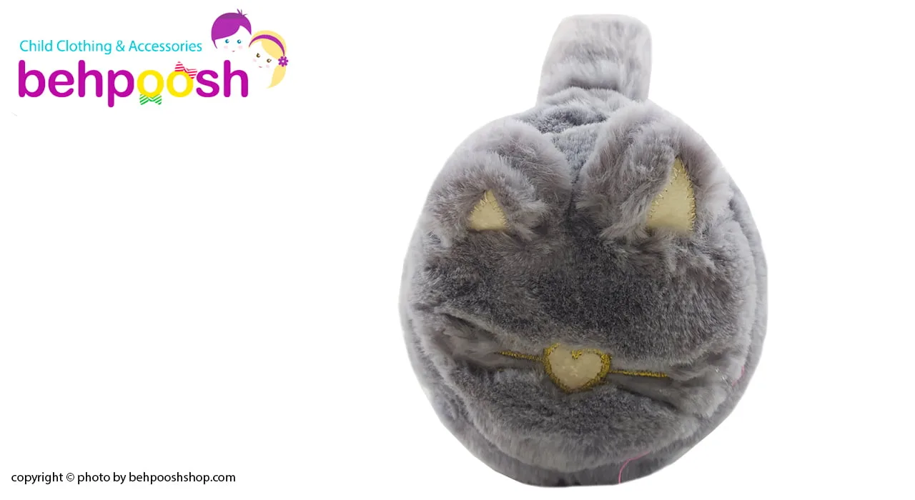 گوش گیر زمستانی بچگانه تاشو طرح گربه