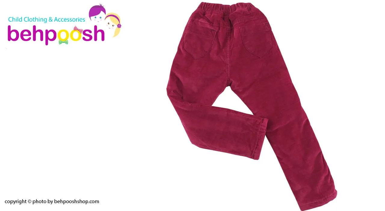 شلوار دخترانه مخمل توکرکی خرگوش 2 تا 5 سال