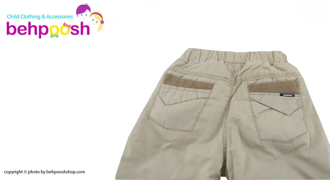 شلوار کتان توکرکی پسرانه 5 تا 8 سال design