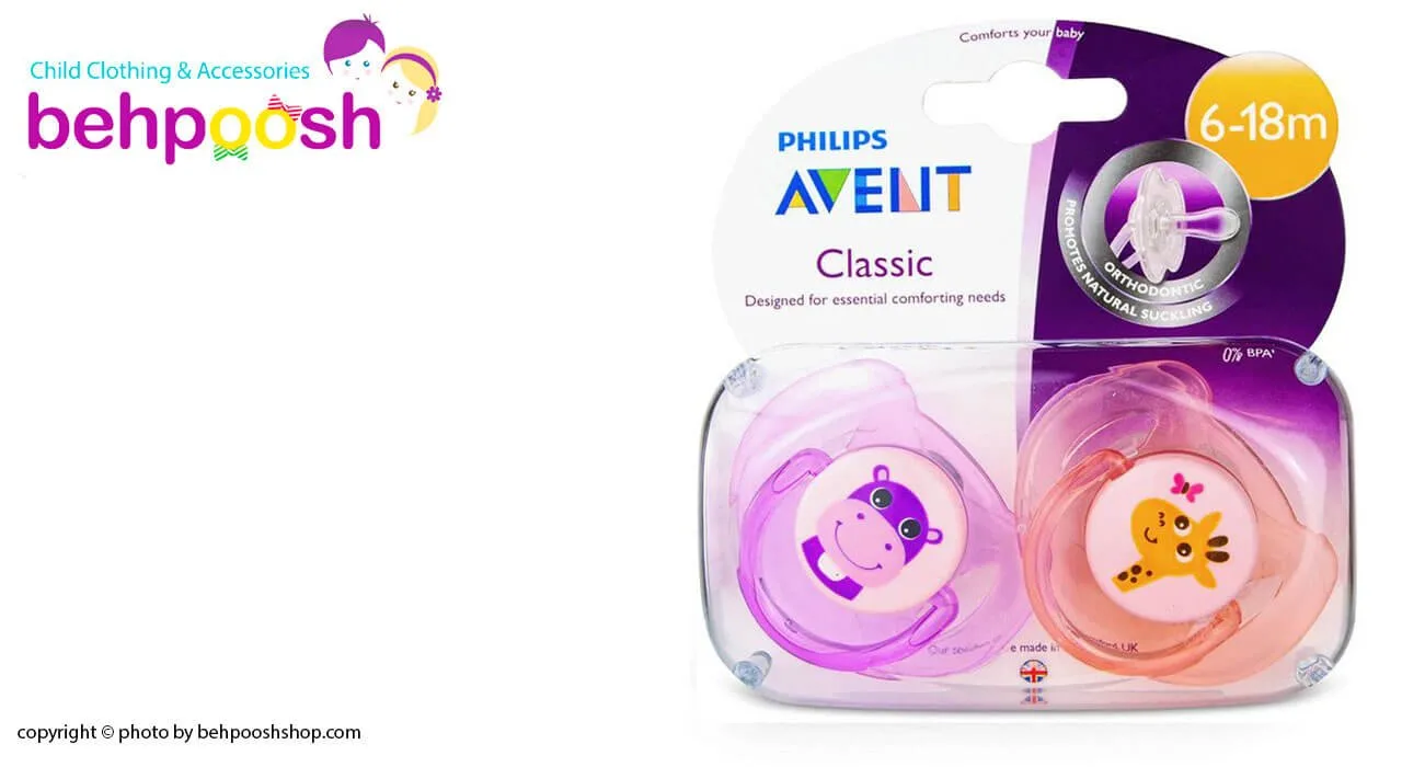 پستانک تكی  18-6 كلاسيک اونت avent