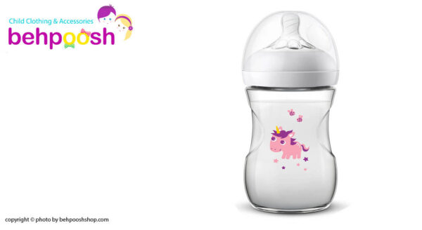 شيشه شير نچرال تكی 260 ميل دخترانه اونت avent