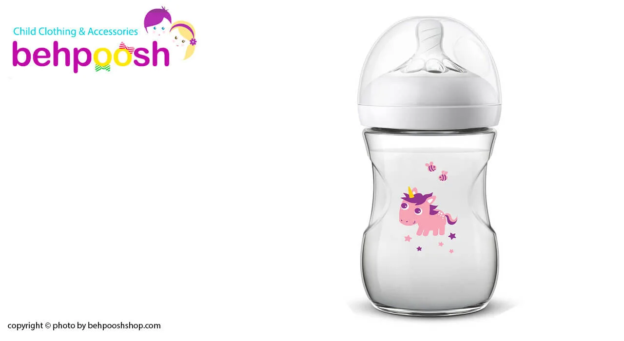 شيشه شير نچرال تكی 260 ميل دخترانه اونت avent