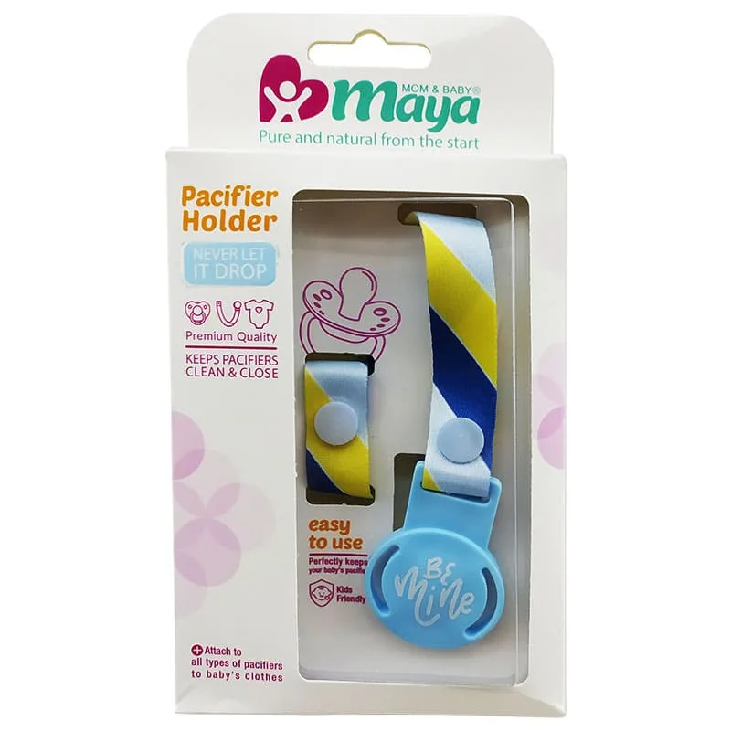 بند پستانک پارچه ای با بسته بندی جدید مایا Maya