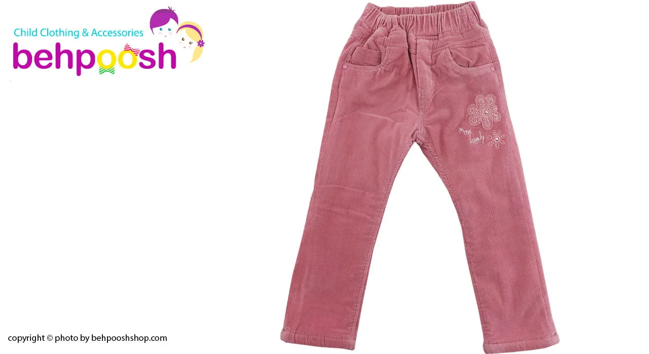 شلوار دخترانه مخمل توکرکی 5 تا 8 سال design