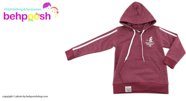 ست سویشرت کلاهدار و شلوار پسرانه طرح راه راه