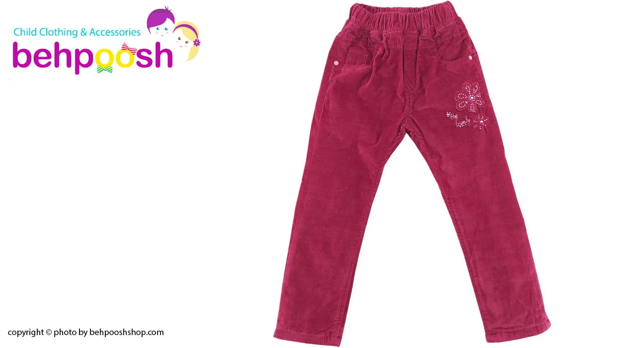 شلوار دخترانه مخمل توکرکی 5 تا 8 سال design