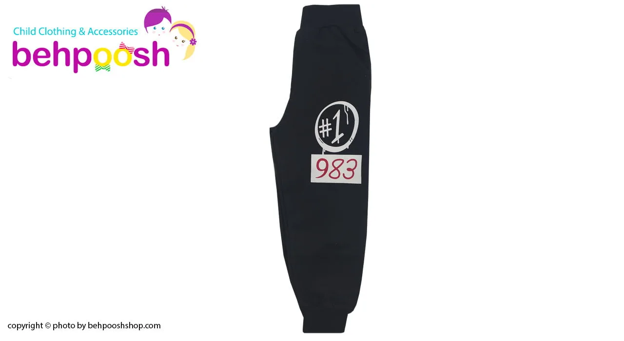 شلوار راحتی پسرانه مشکی 2 تا 6 سال