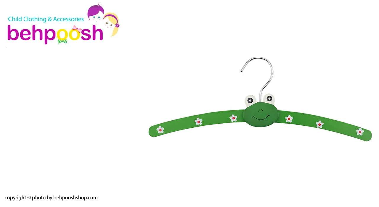 چوب لباسی چوبی طرح کارتونی تکی