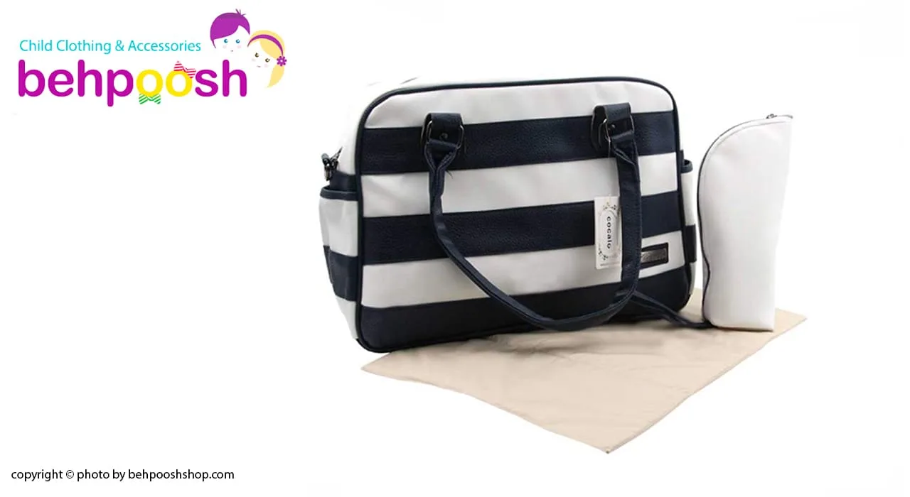 ساک لوازم بچه و نوزاد چرم راه راه كوكالو Cocalo