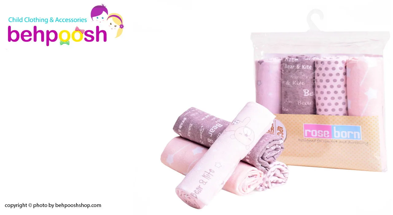 خشک کن لوله ای 4تایی Bear & kite رزبرن RoseBorn