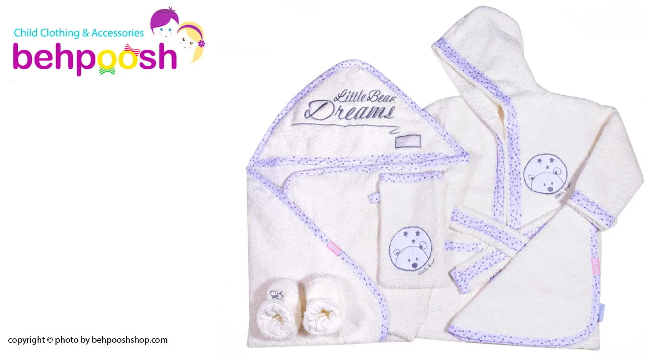 سرویس حوله پنج تکه بچگانه Little Dream Bear رزبرن RoseBorn