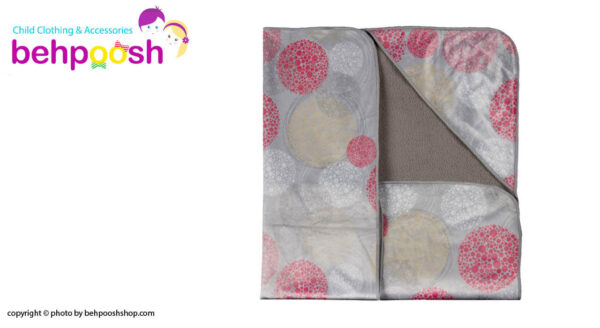 پتو كلاهدار دايره حبابدار رزبرن