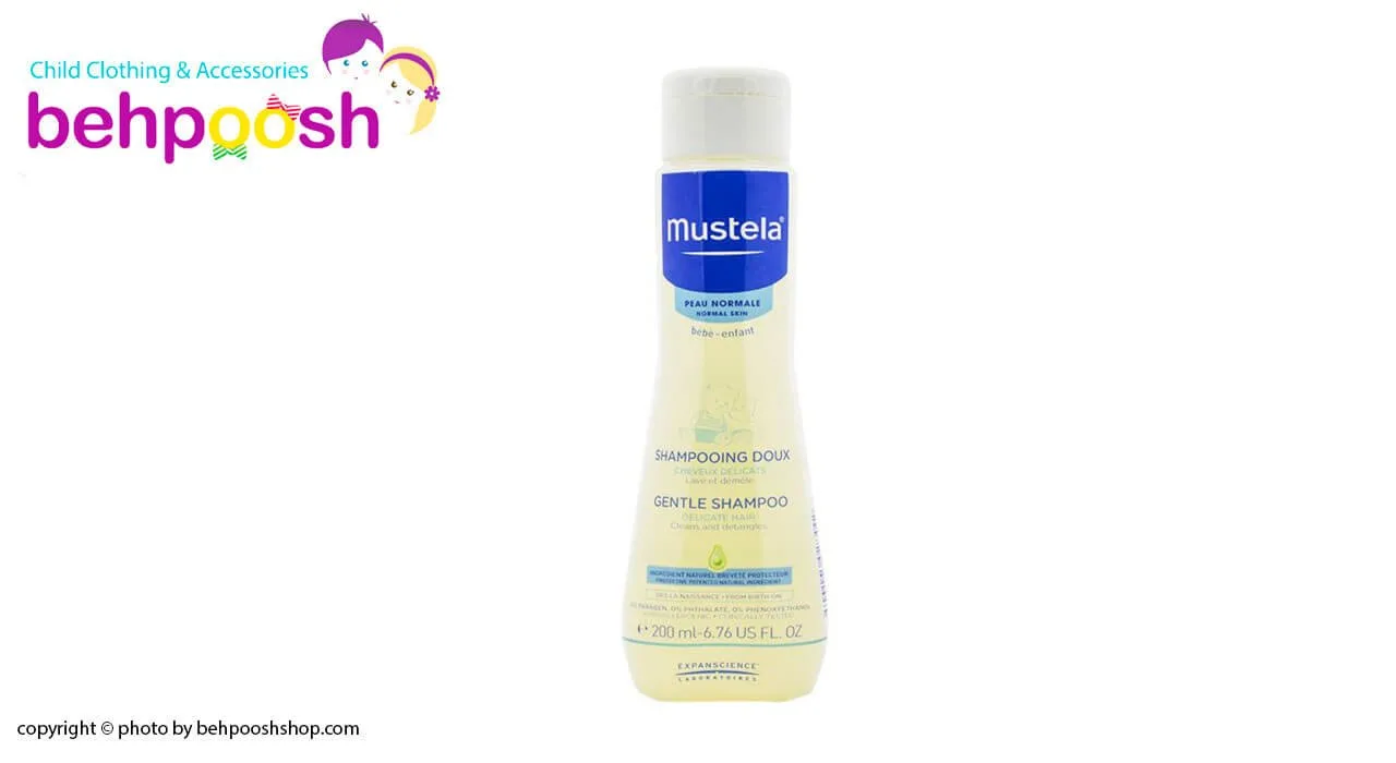شامپو سر کودک ملايم 200ميلی موستلا mustela