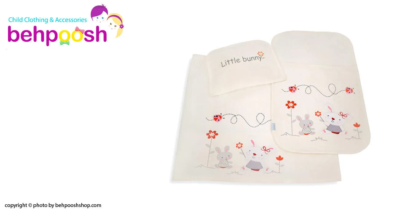 سرويس مسافرتی پتو بالش زيرانداز Little Bunny خرگوش رزبرن