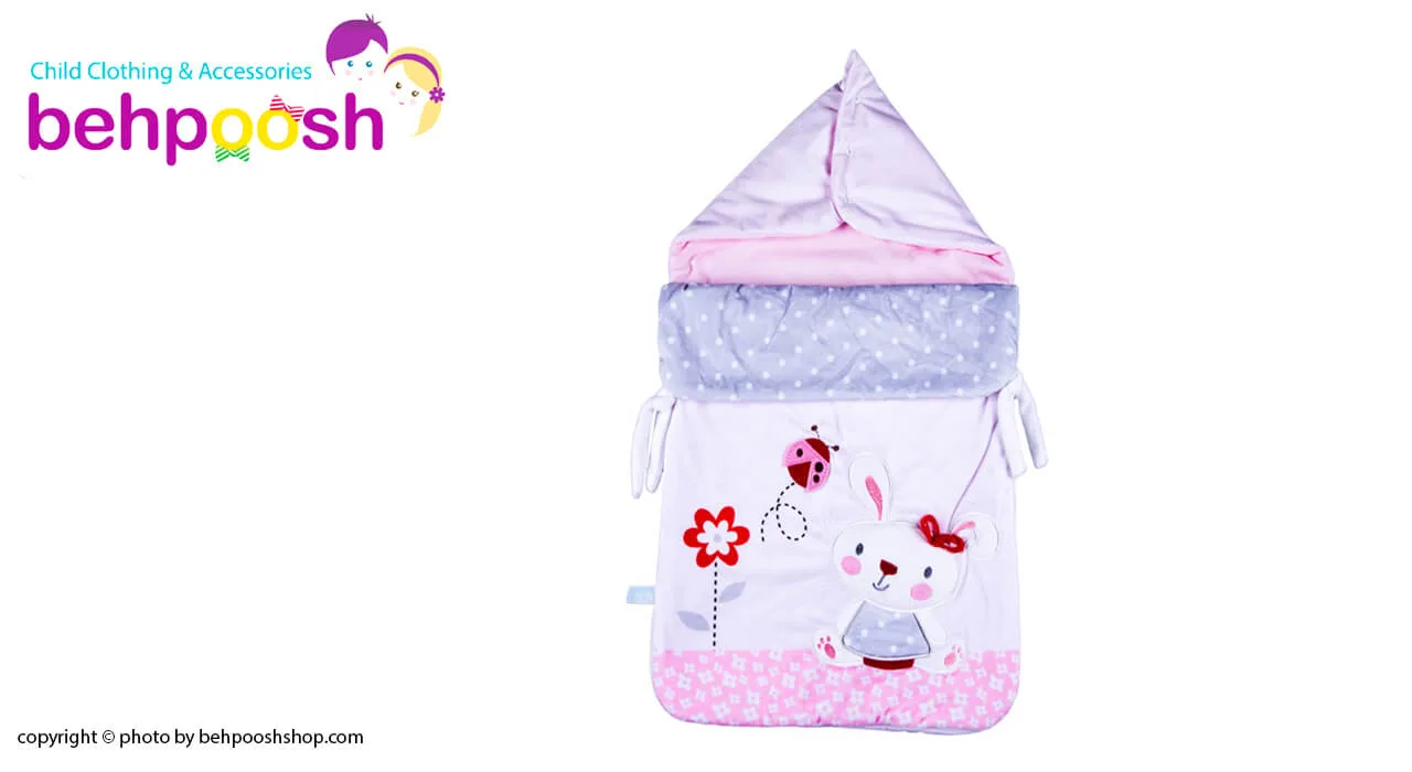 قنداق فرنگی مستطيل زيپدار طرح Little Bunny خرگوش كوچولو رزبرن