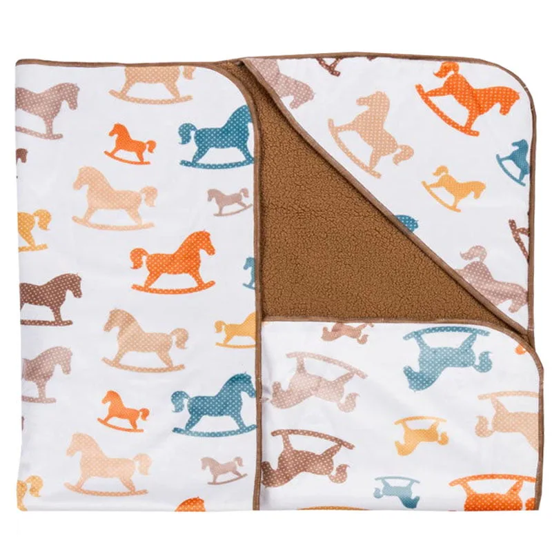 پتو دورپیچ کلاه دار اسب رنگی رز برن Rose Born