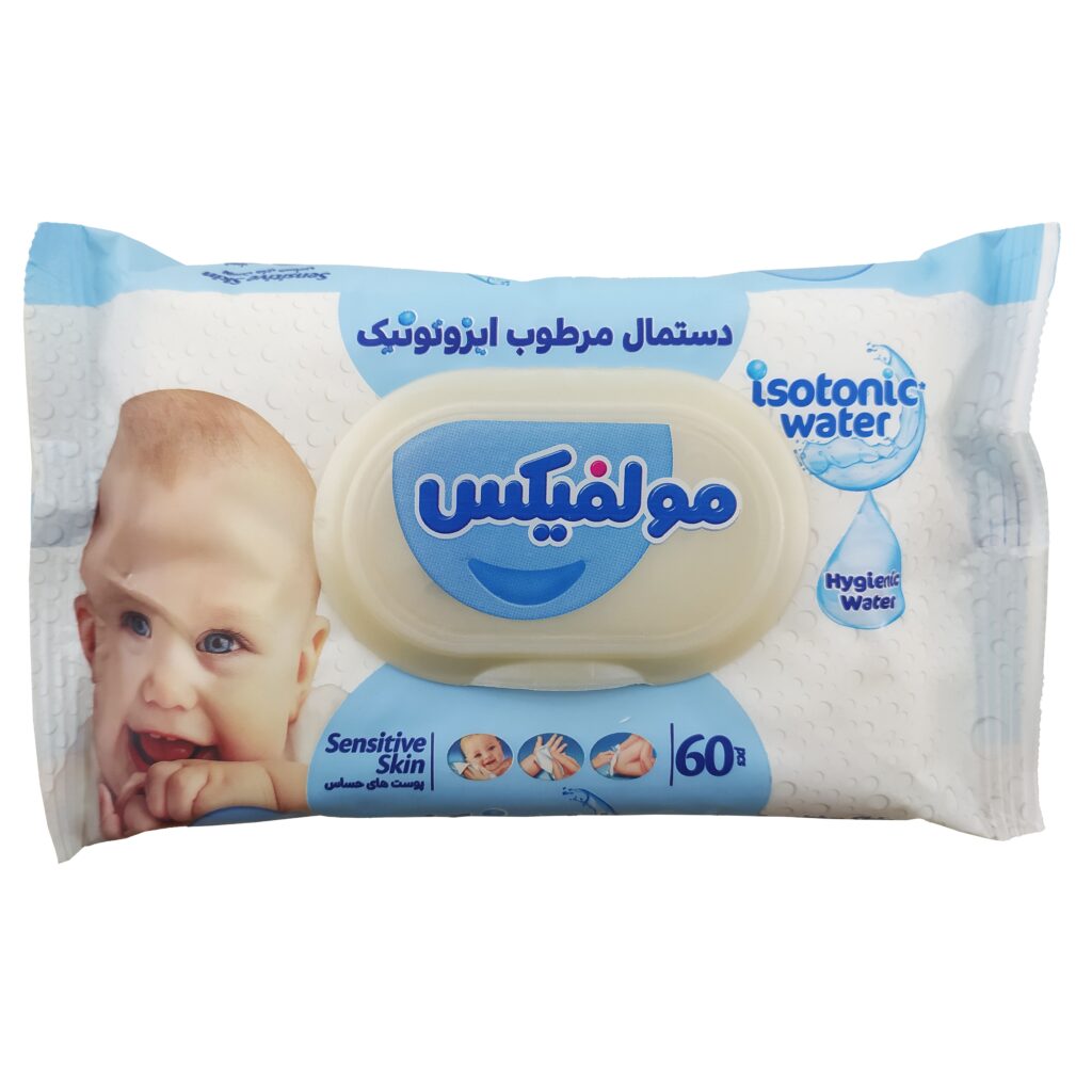 دستمال مرطوب لوسیون دار 70 عددی مولفیکس
