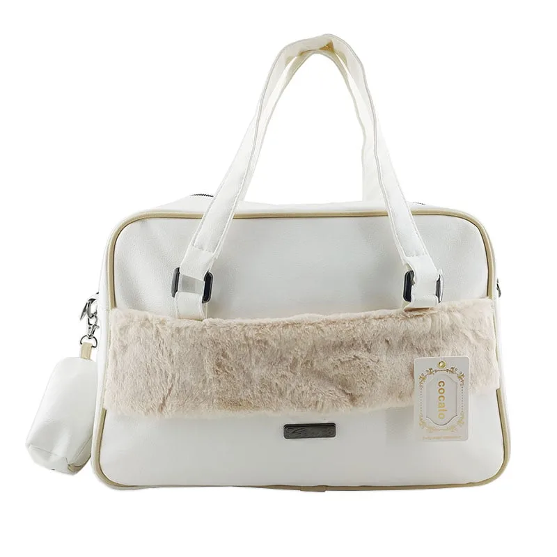 ساک لوازم چرم جلو خزدار بغل كیفدار كوكالو Cocalo