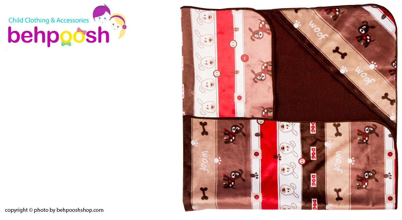 پتو دورپیچ کلاه دار طرح سگ رز برن Rose Born