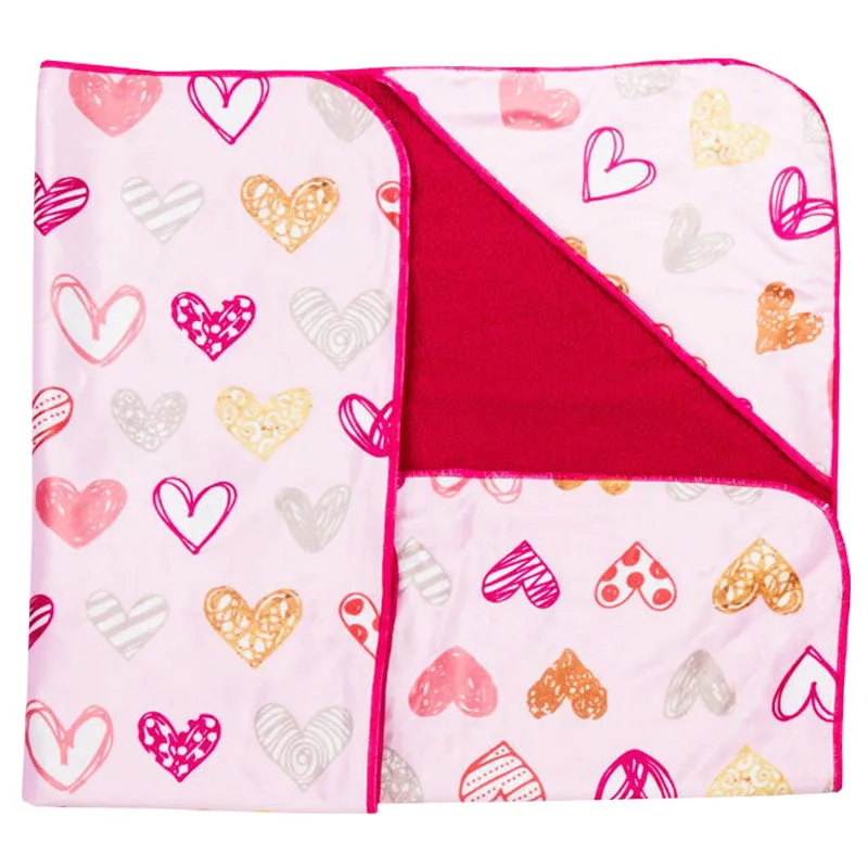 پتو دورپیچ کلاه دار قلب صورتی رز برن Rose Born