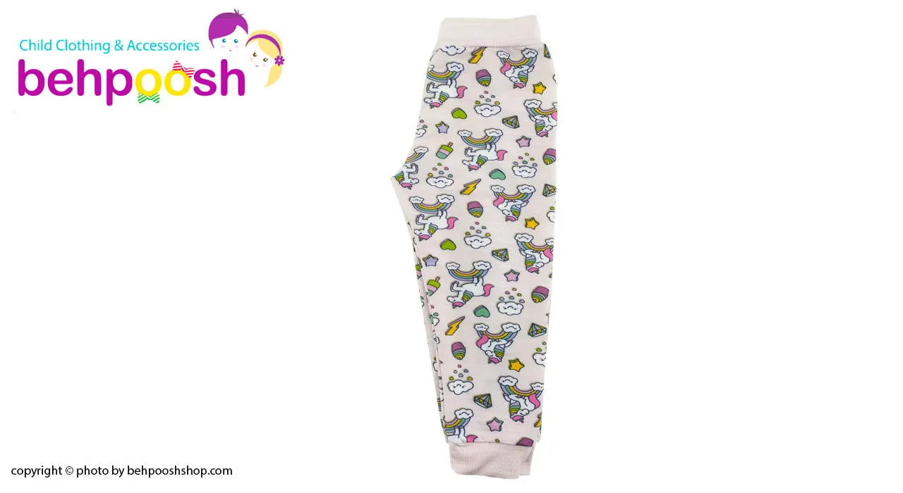 شلوار راحتی بچگانه طرح اسب شاخدار 2 تا 8 سال