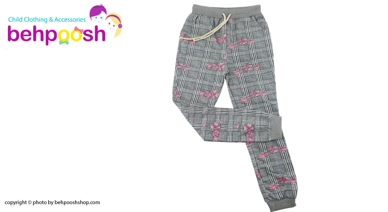 ست بلوز آستین بلند و شلوار چهارخانه دخترانه 8 تا 10 سال