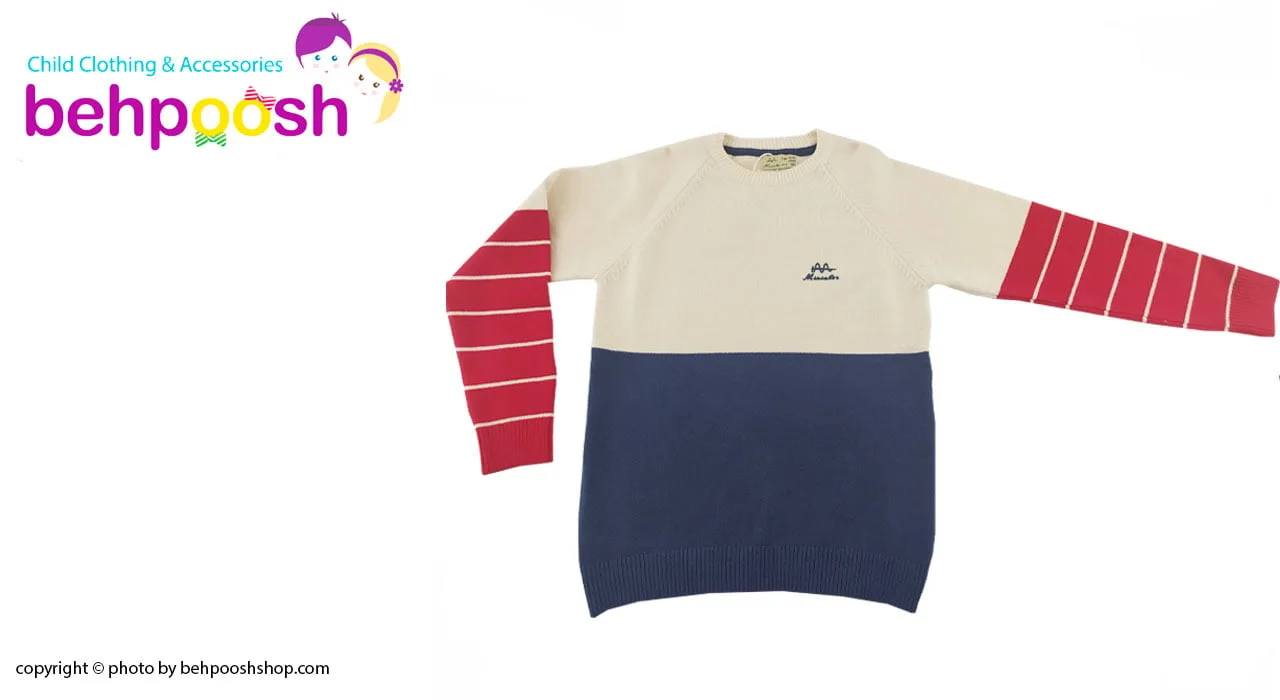 بلوز ریزبافت زمستانی پسرانه 8 تا 10 سال