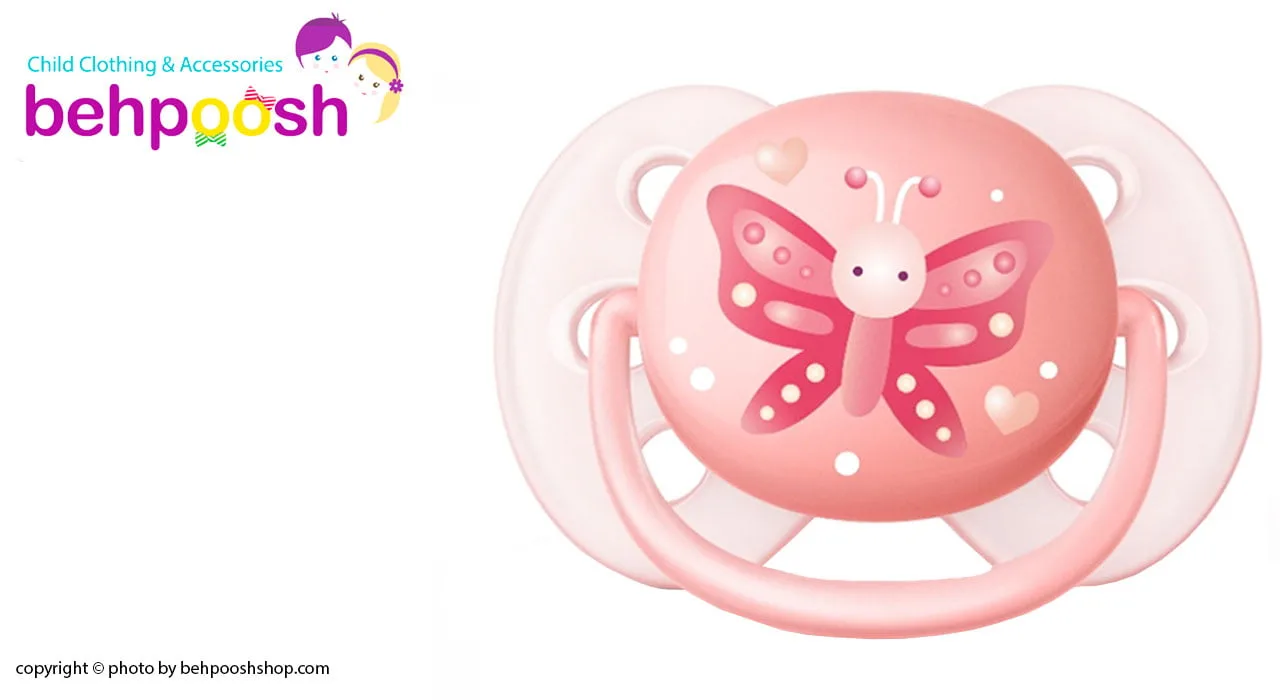 پستانک اولترا سافت تکی 0-6 ماهگی طرح پروانه Avent