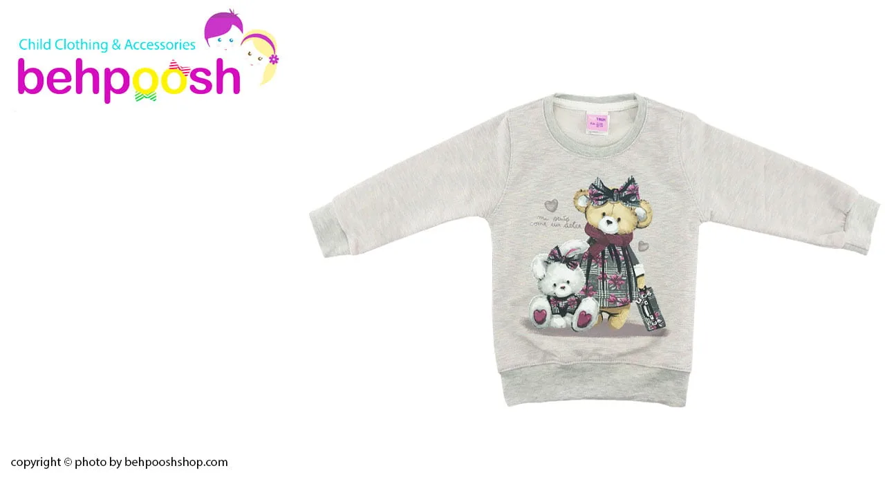 ست بلوز و شلوار دخترانه طرح خرس 3 تا 5 سال