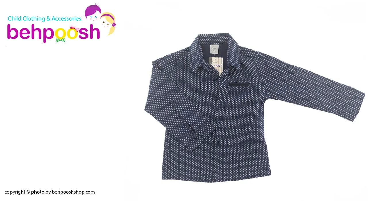 ست پیراهن شلوار مجلسی پسرانه رنگ سرمه ای