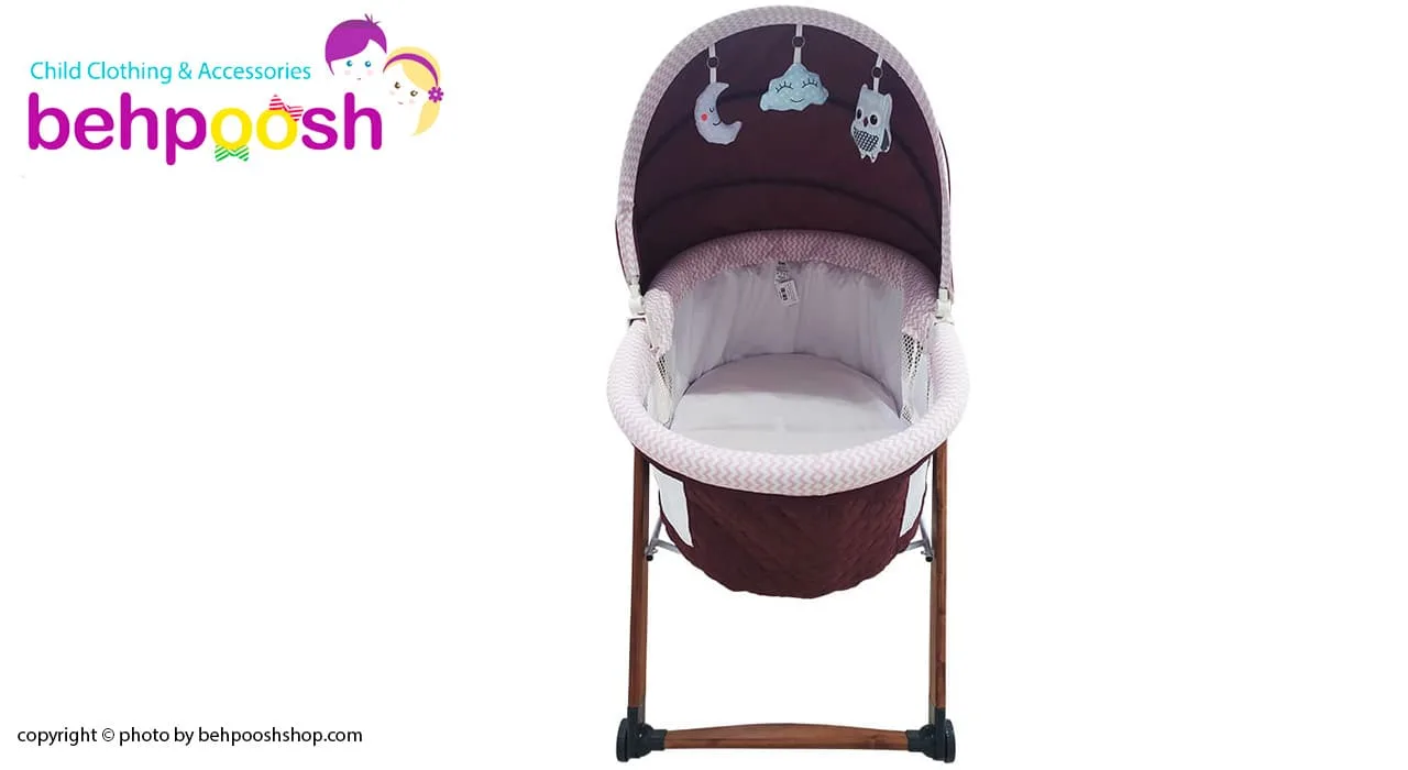 گهواره كنار تخت مادر بدنه چوبی تاشو قابل حمل كیوی Kiwi