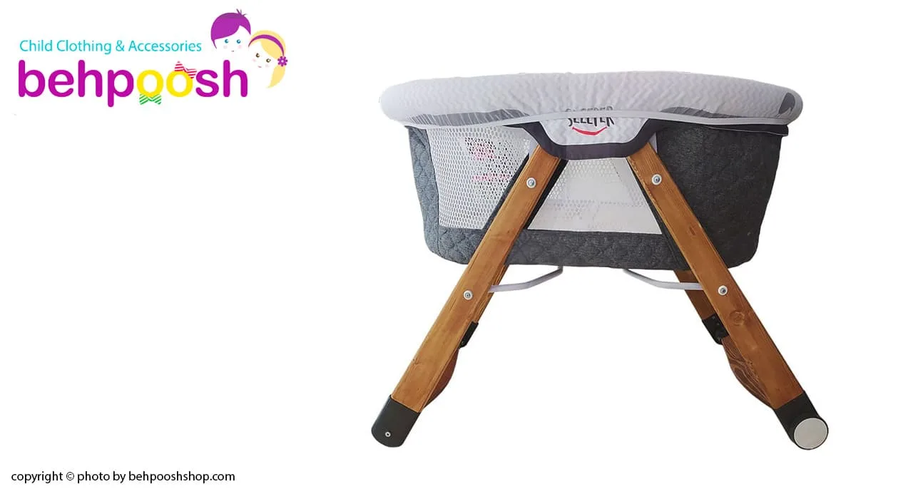 گهواره كنار تخت مادر بدنه چوبی تاشو قابل حمل كیوی Kiwi