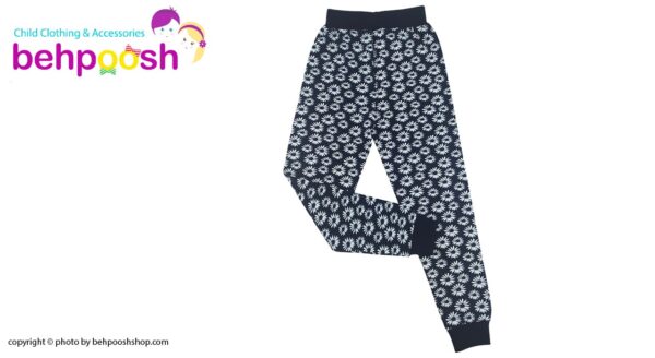 شلوار راحتی بچگانه سرمه ای-سفید Mahdi