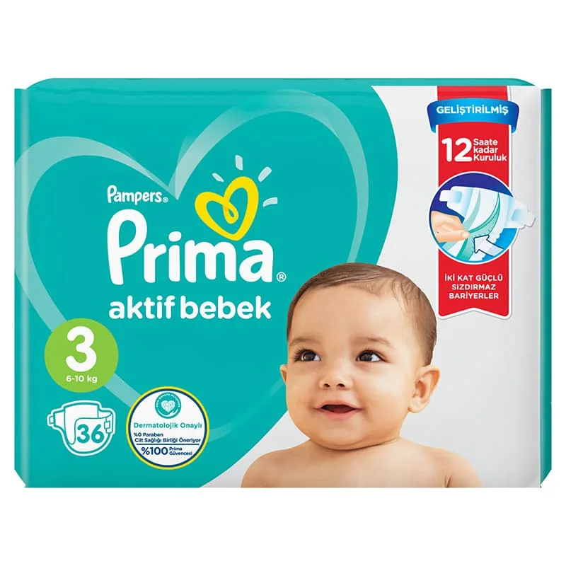 پوشک 36 عددی سایز 3 آوانتاژ پریما لهستان Prima