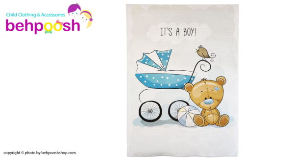 فرش اتاق کودک طرح کالسکه و خرس ماوی كارپت Mavi Carpet